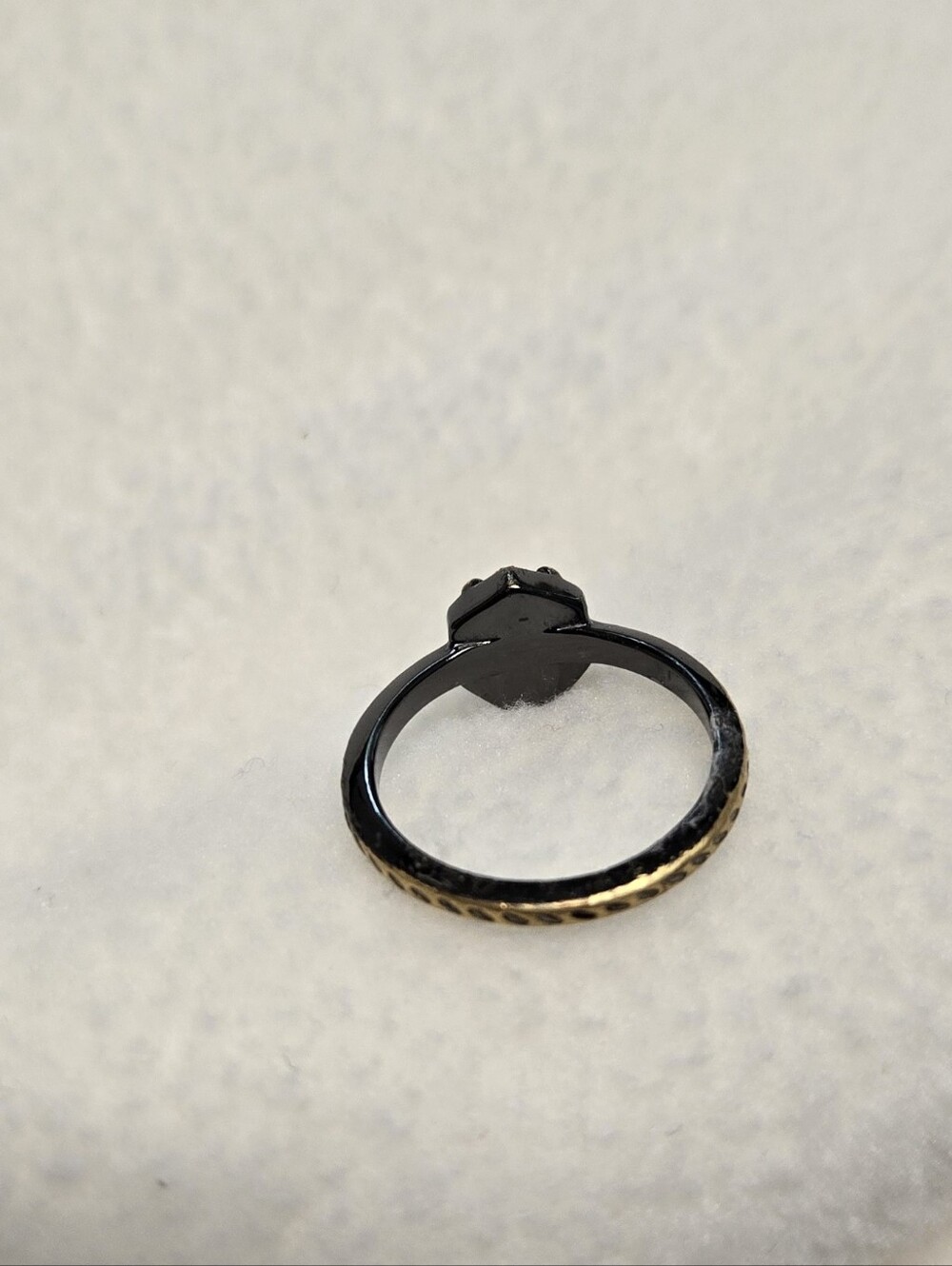 Kendra Scott Calvin Black Drusy Ring Size 7 - Picture 2 of 9
